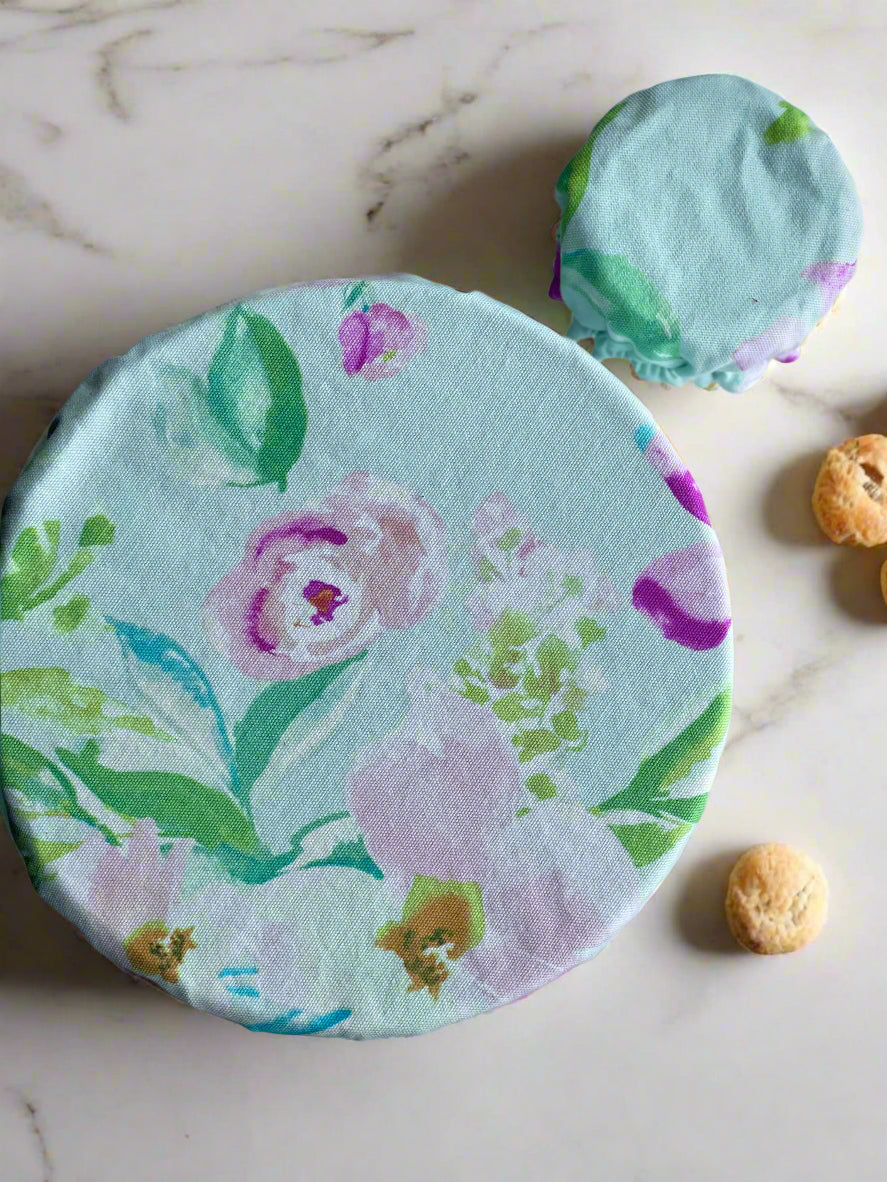 Matching Bowl and Jar Covers - Pale Prima Rose