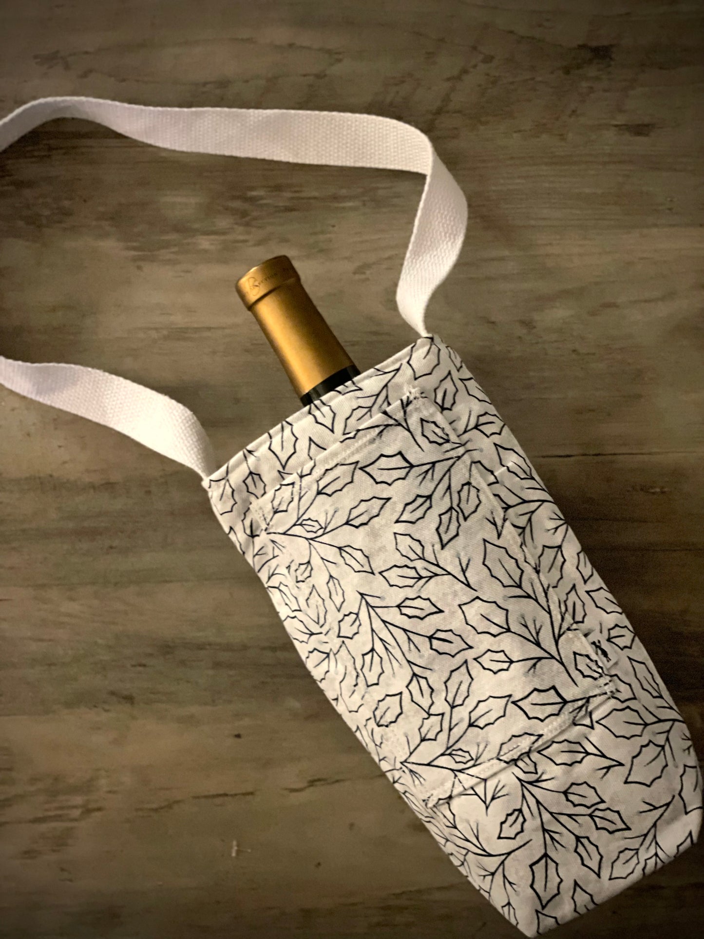 Single Wine Tote - Holly