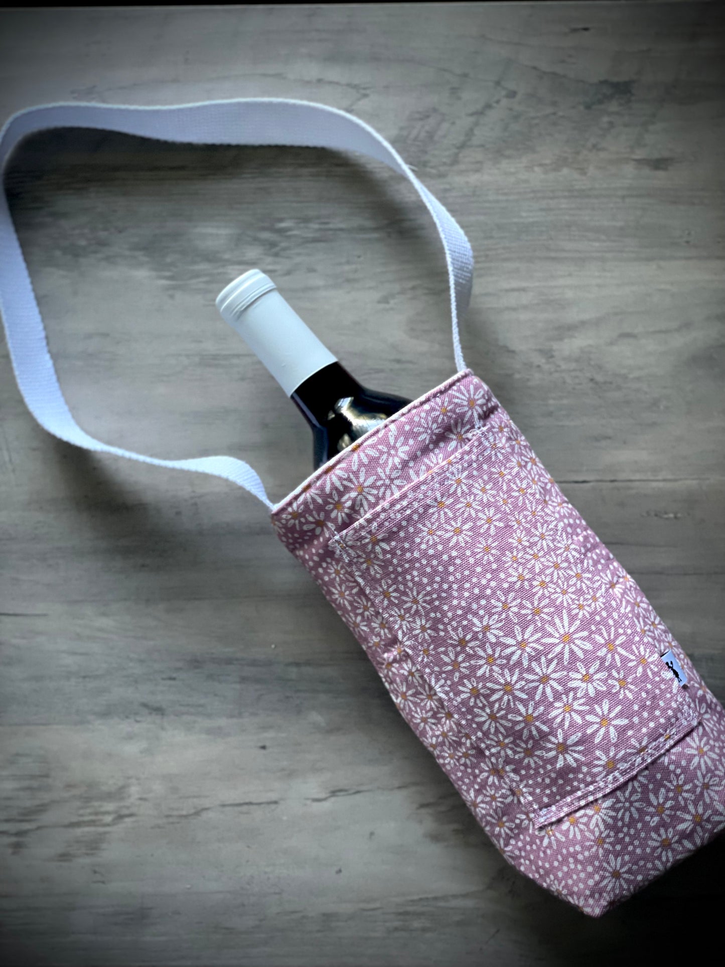 Single Wine Tote - Chamomile Mauve