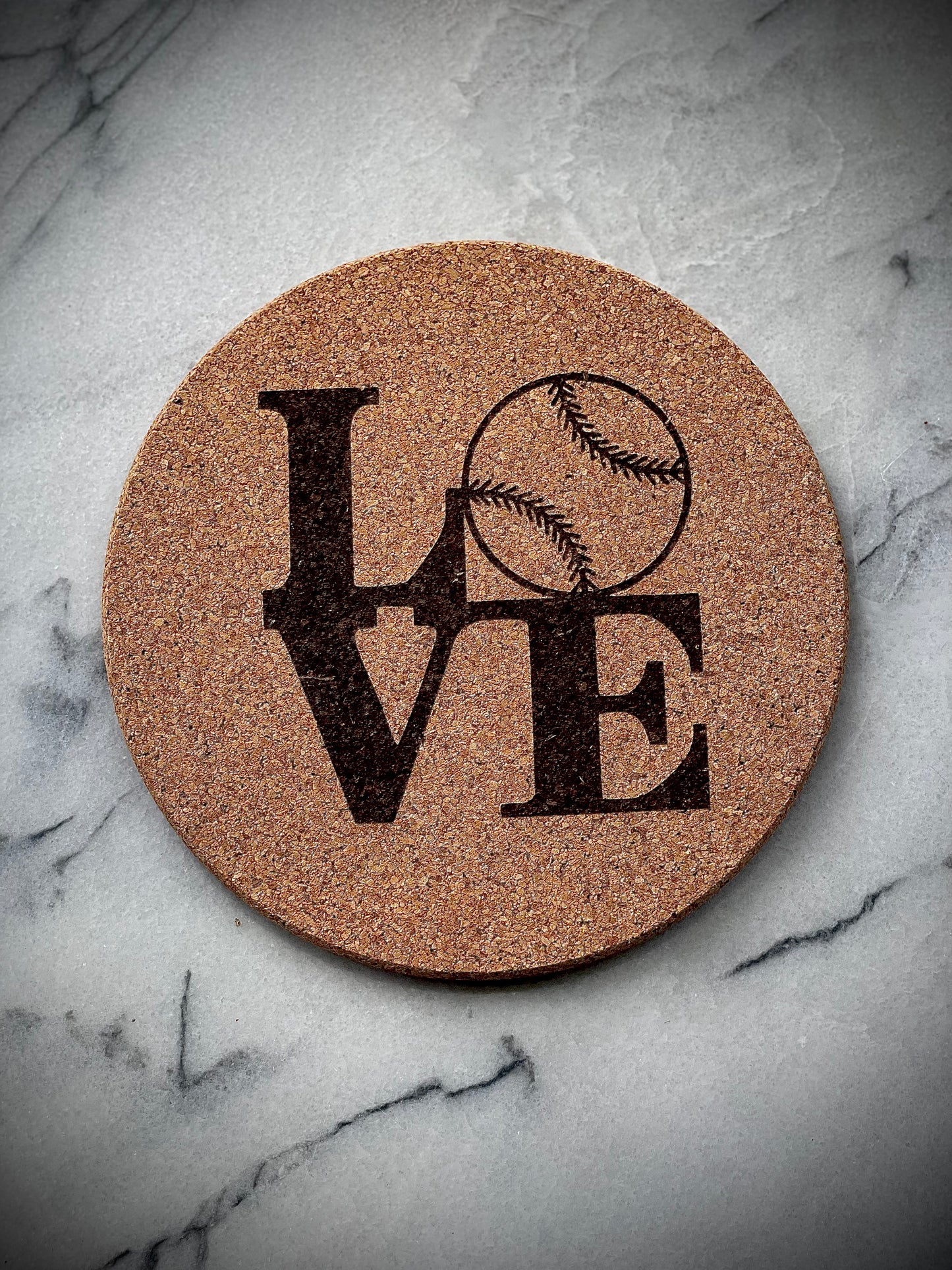 Trivet - LOVE Baseball