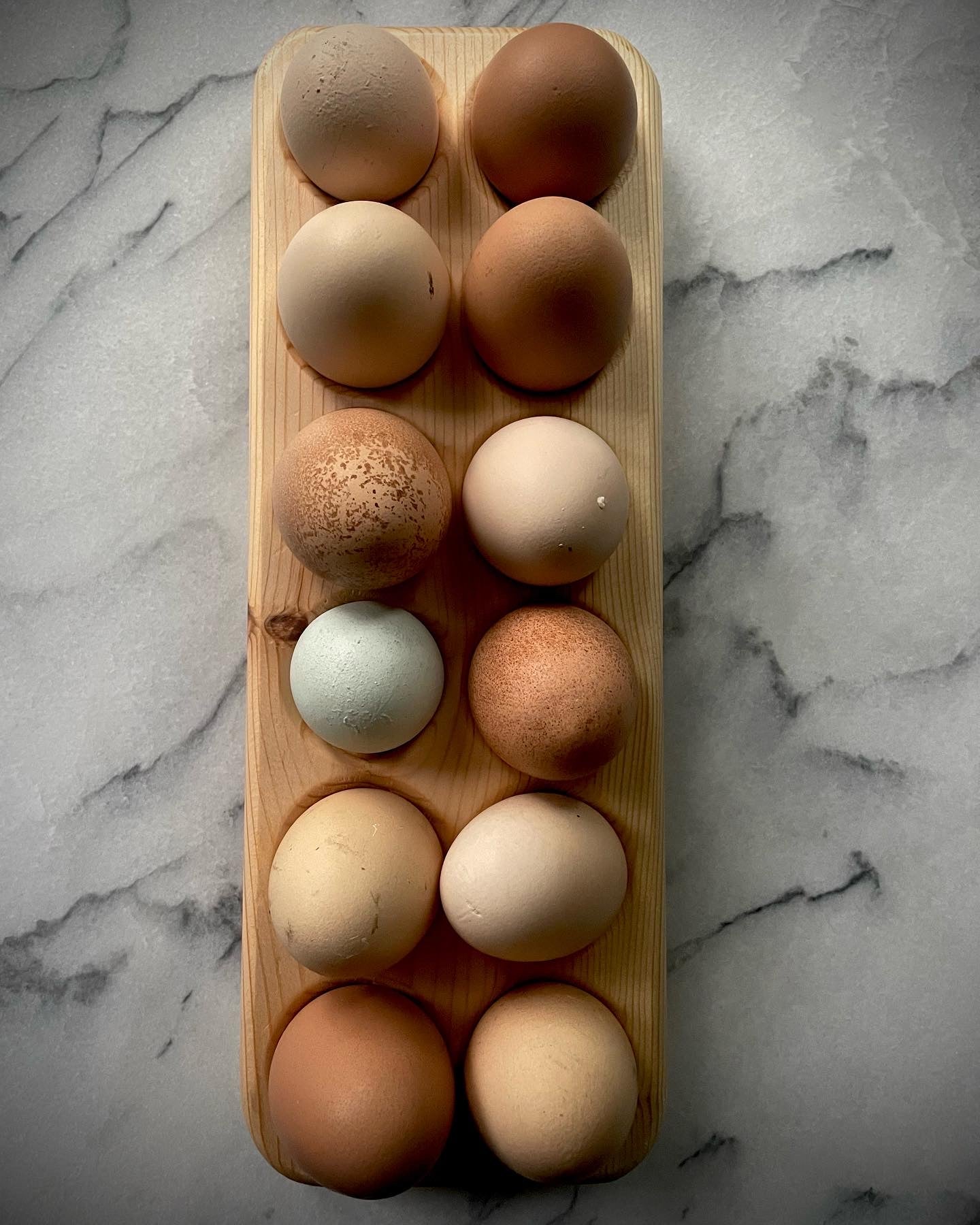 Wooden Egg Board - Dozen