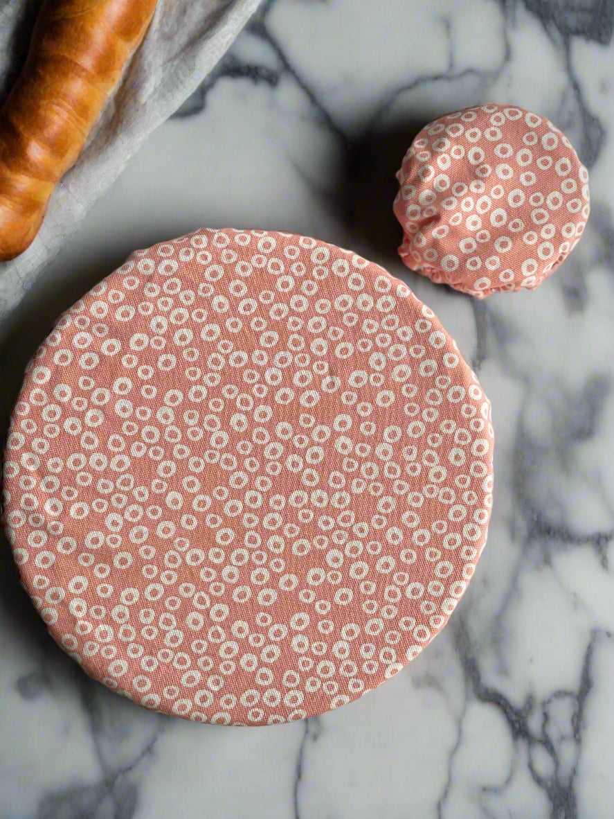 Matching Bowl and Jar Covers - Bangles Blush