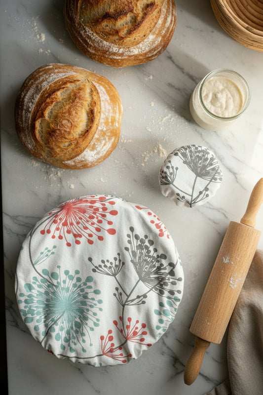 Matching Bowl and Jar Covers - Byrim Irish Daisy