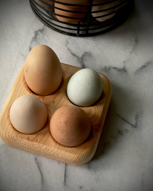 Wooden Egg Board - 4 Count