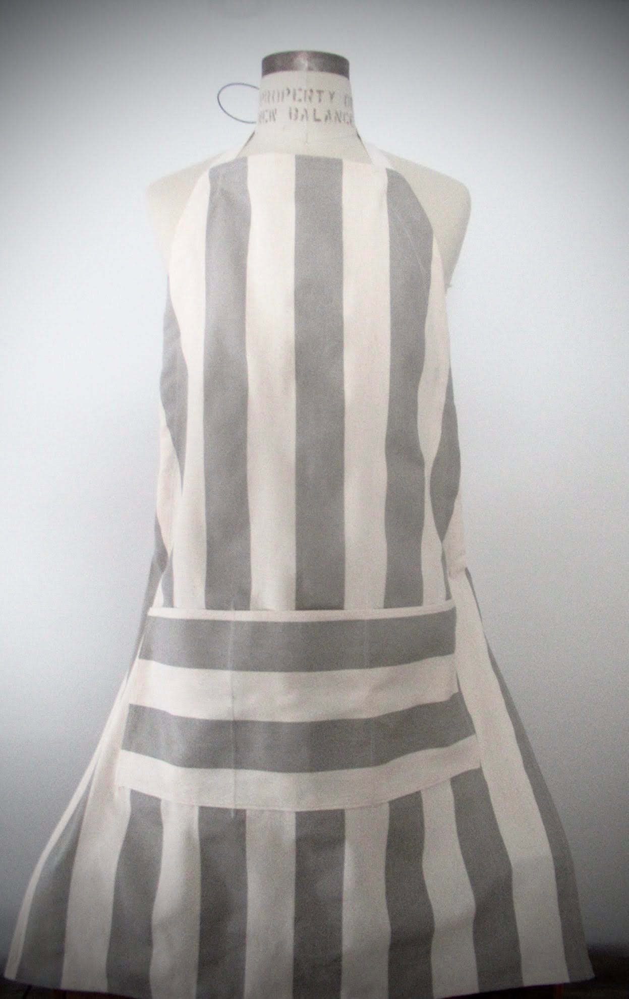 Matthew - Nautical Stripe Gray Cream