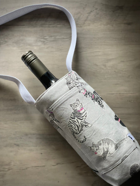 Single Wine Tote - Pretty Kitty